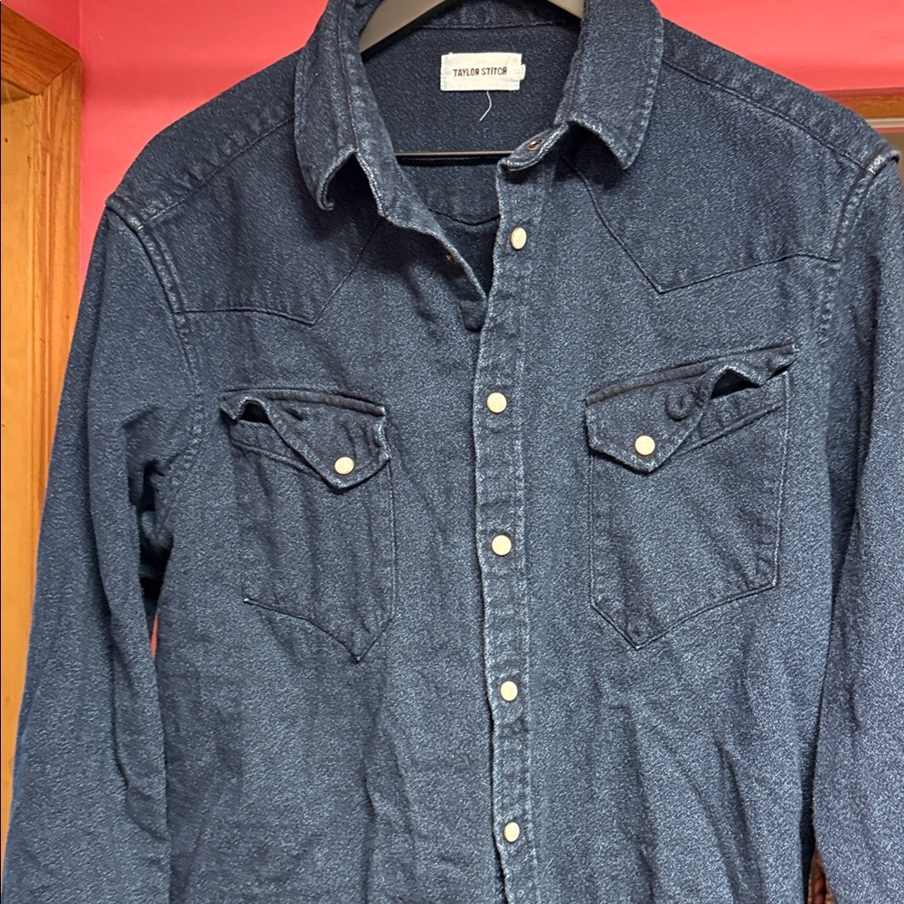 Taylor Stitch Navy Button-Up Shirt